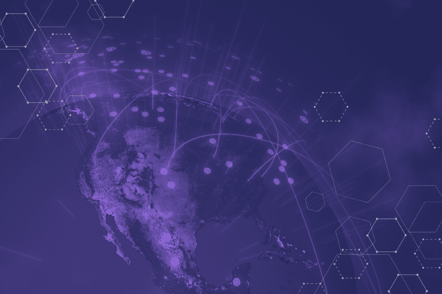 World map displaying cyberattack hotspots, illustrating global phishing trends and the rise of cybersecurity threats across different regions.