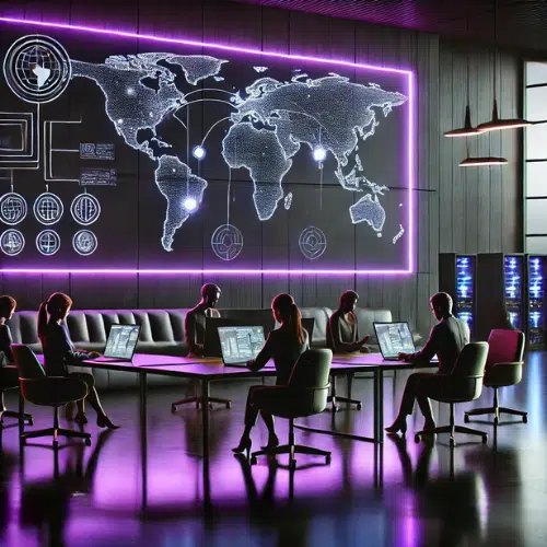 24/7 network defense image featuring continuous SASE zero trust security with global data center support, ensuring uninterrupted protection for connected devices anywhere.