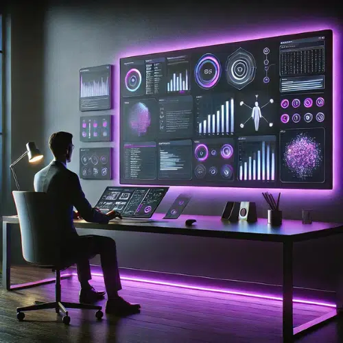 Modern desktop experience image featuring pre-built templates, cloud integration, and always-on security for enhanced productivity and secure workstations.