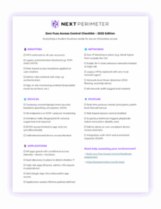 Zero Fuss Access Control Checklist
