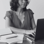 A smiling portrait of our satisfied customer, Denise V, next to her testimonial.